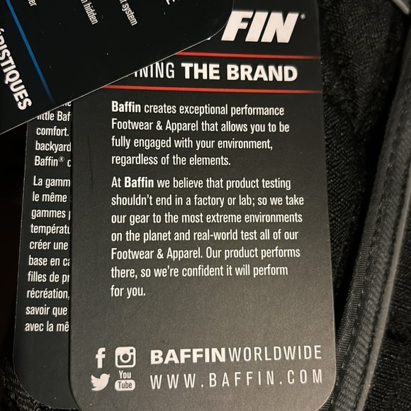 Baffin “Cheree” Polar Proven Black Insulated Snow Boots Size 5 Youth Unisex - Picture 8 of 16